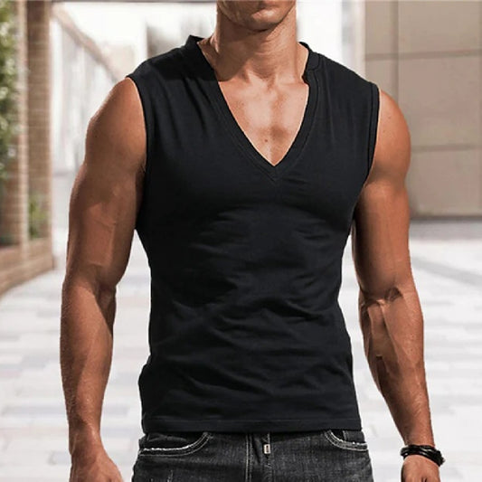 Casual Breathable Slim Fit Sleeveless T-shirt